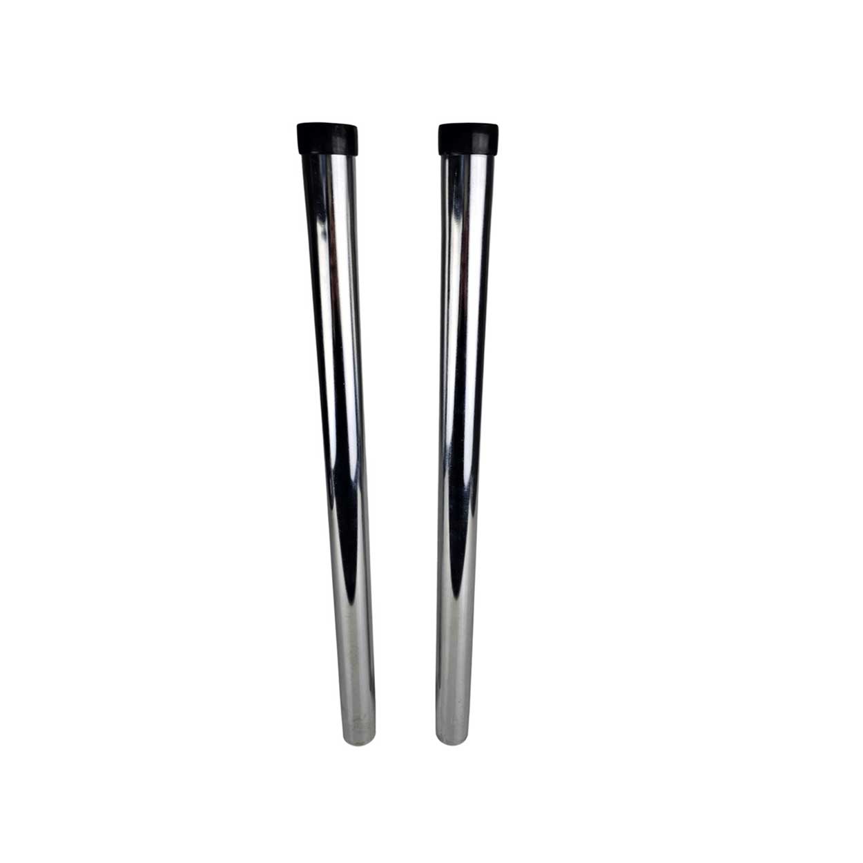 2 x Vacuum Chrome Rods 32mm Diameter