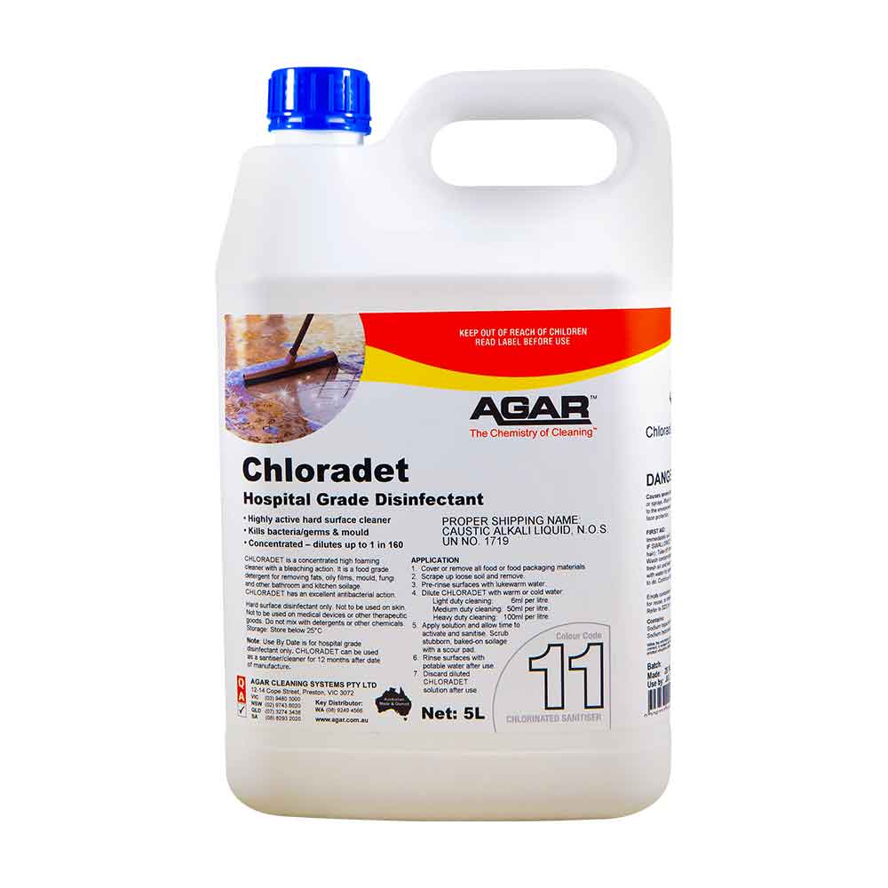 Agar Chloradet High Foaming Disinfectant 5Lt