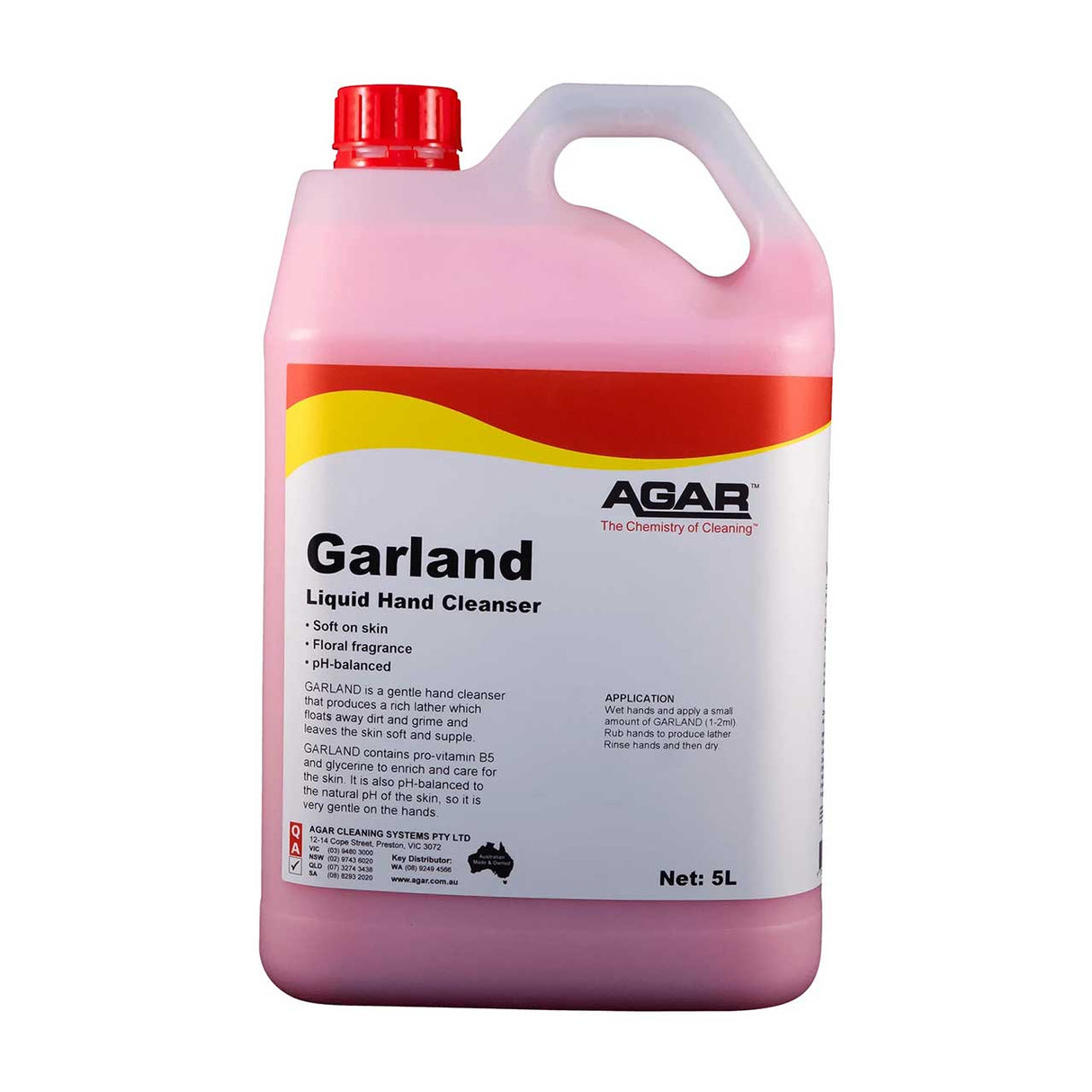 Agar Garland Liquid Hand Cleanser 5L Bottle