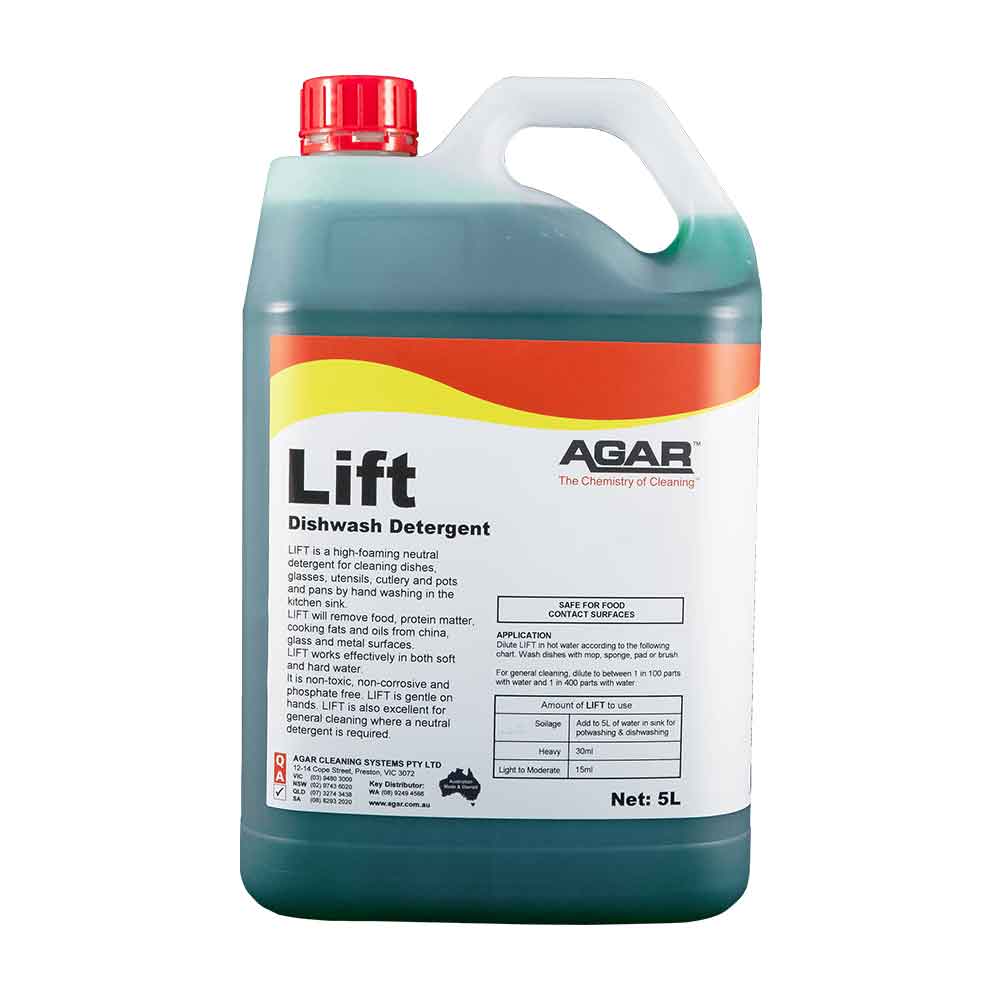 Agar Lift Hand Dishwashing Detergent 5Lt
