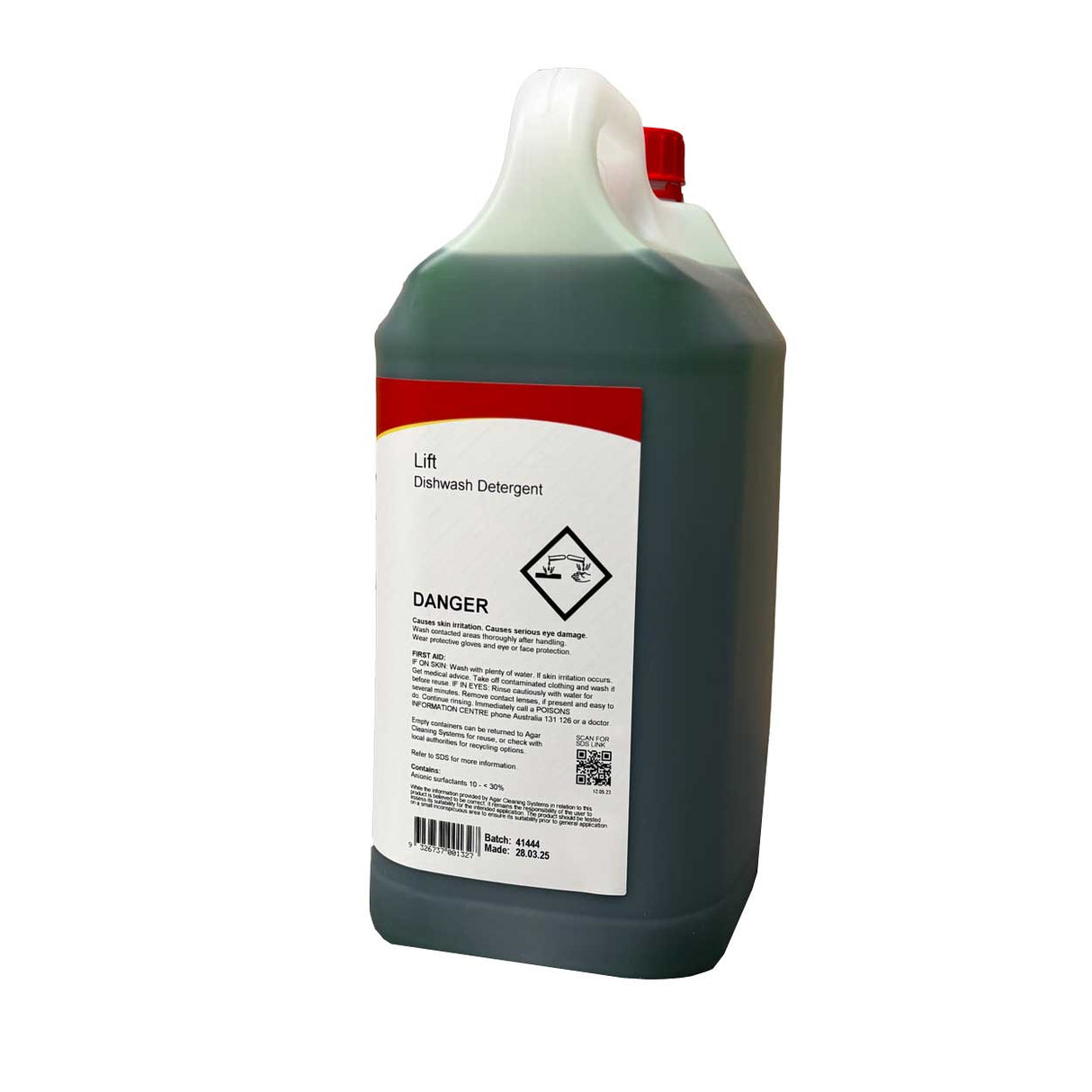 Agar Lift Hand Dishwashing Detergent 5Lt