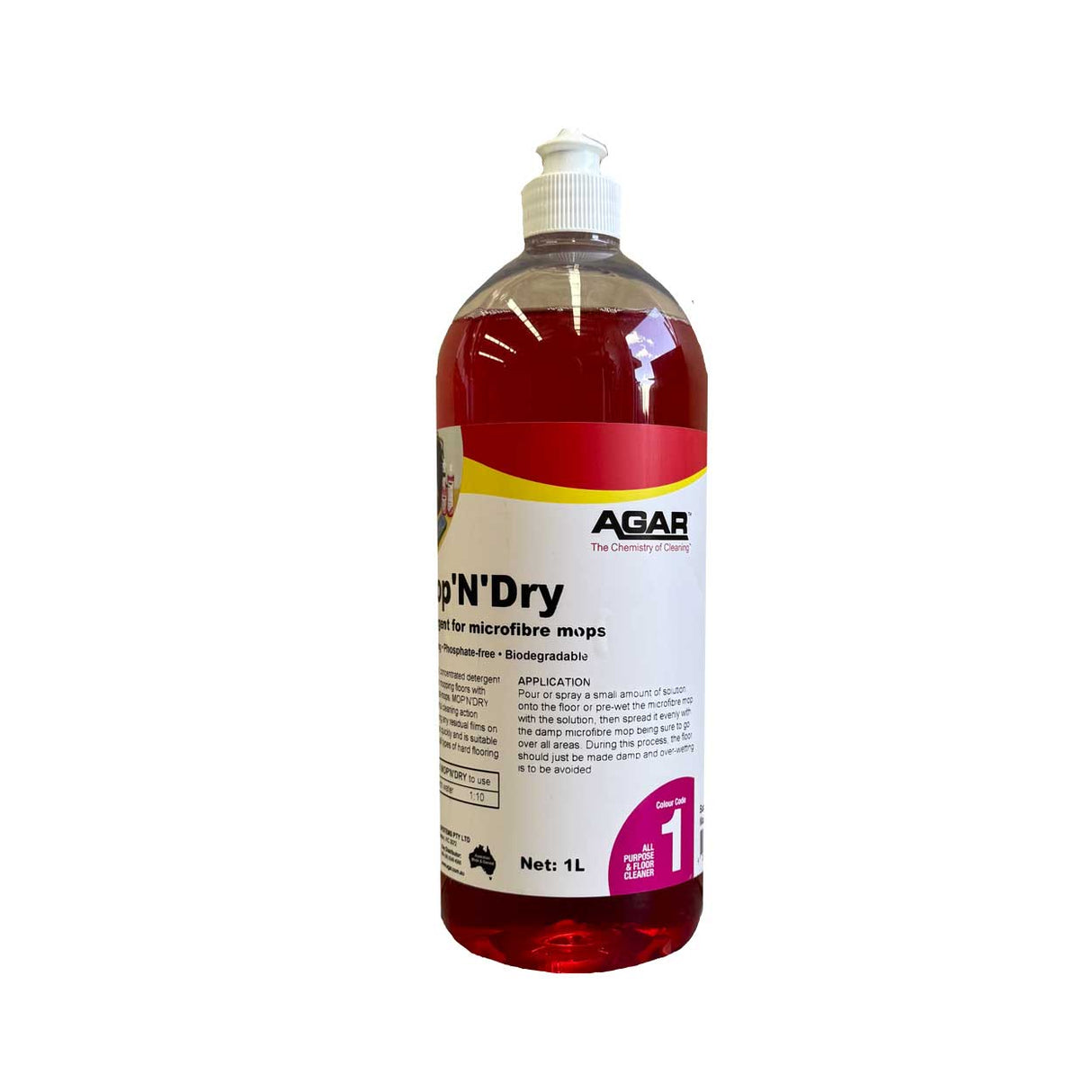 Agar Mop & Dry Spray Mop Fast Drying Detergent 1Lt