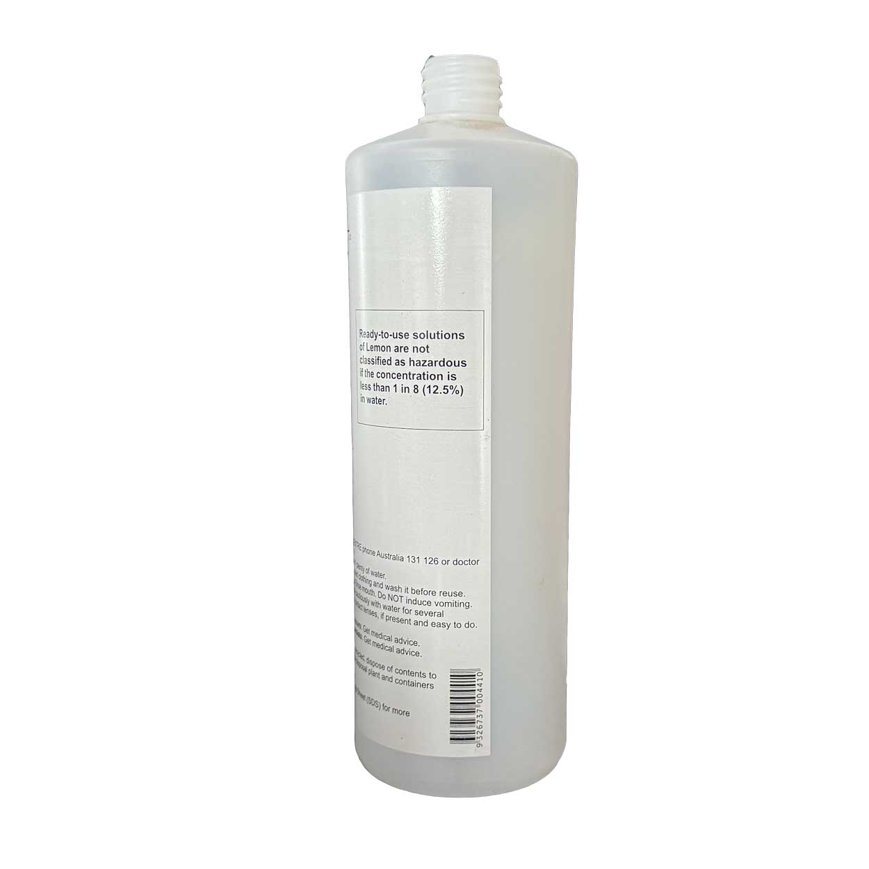 Agar Printed Bottle Lemon 1L for Safe Chemical Labelling