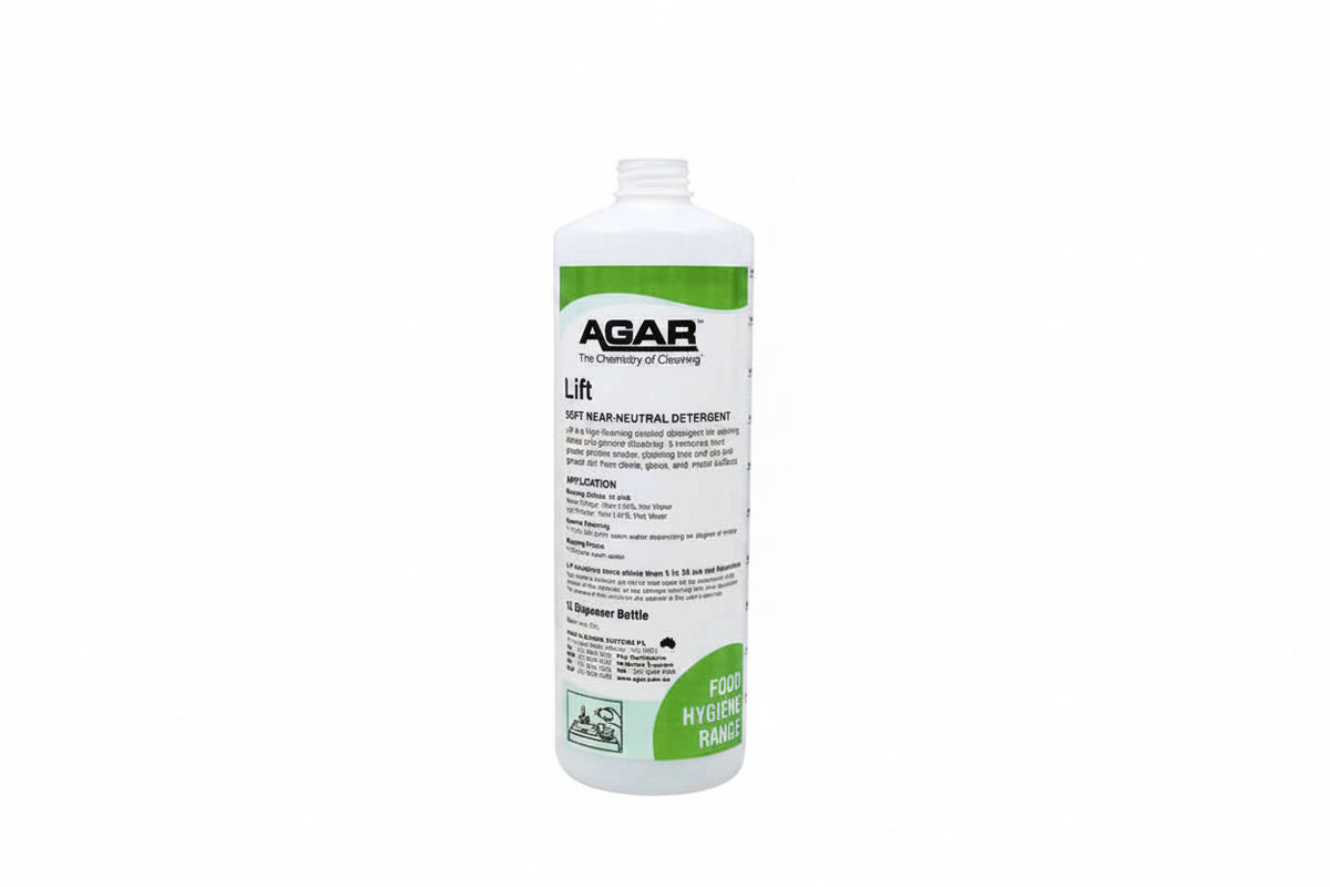 Agar printed bottle Lift standing upright