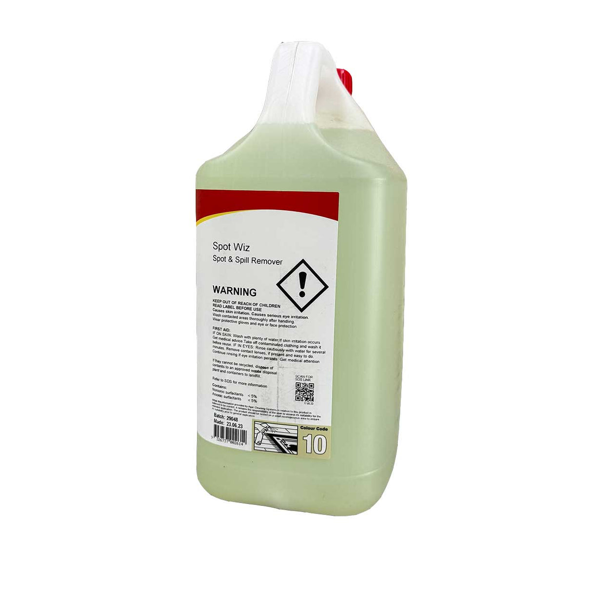 Concentrated fabric stain remover bottle.