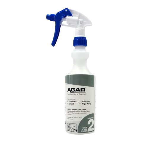 Agar Empty Chemical Bottle Spray and Wipe 500ml