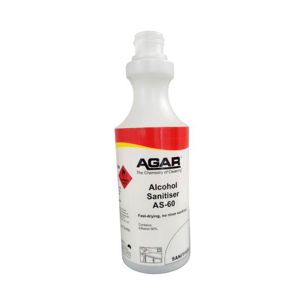 Commercial bottle for hand and surface sanitiser