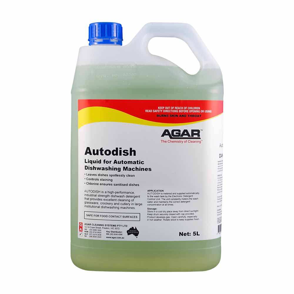 Agar Autodish Commercial Dishwashers Liquid 5L