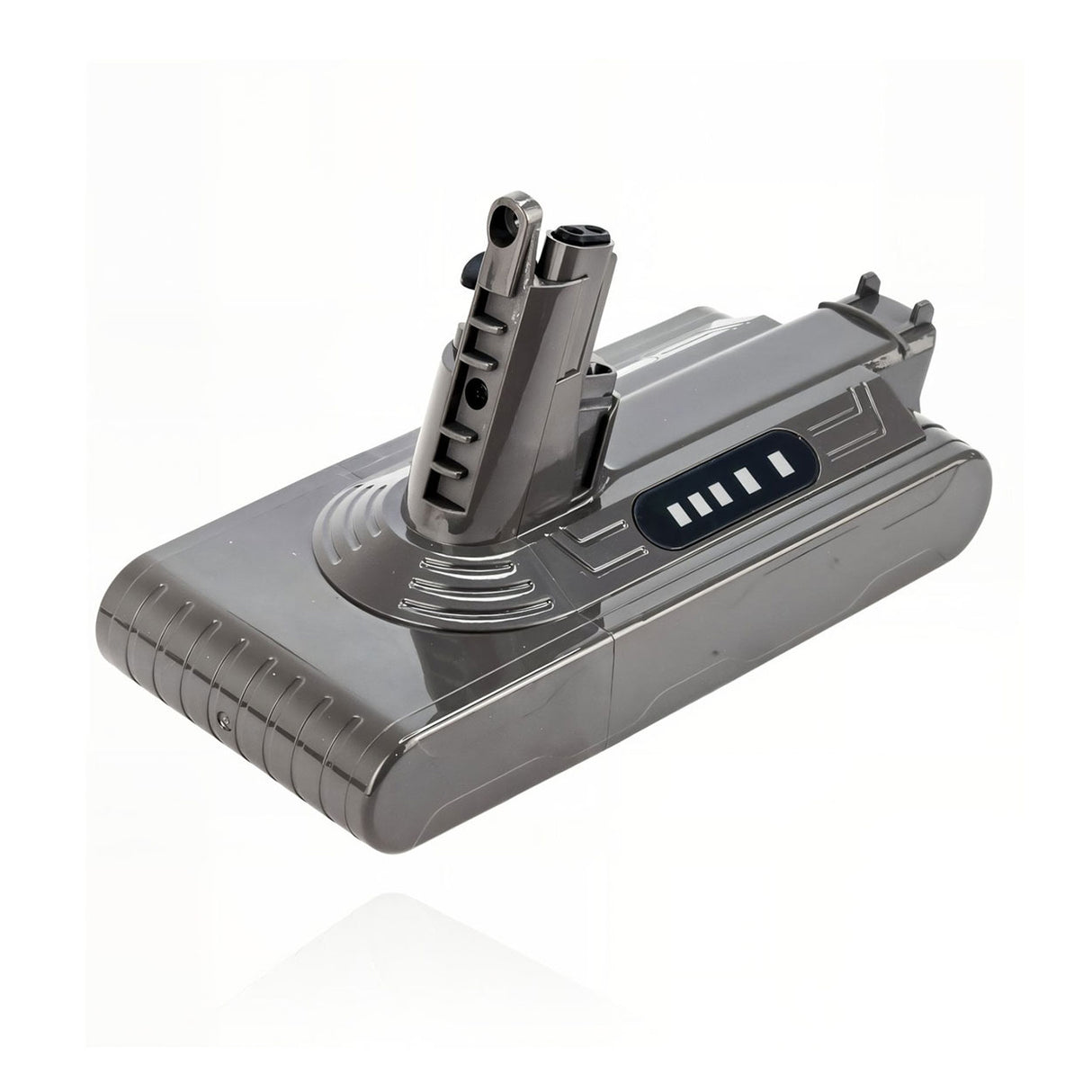 Side view of Dyson V10 battery pack SV12