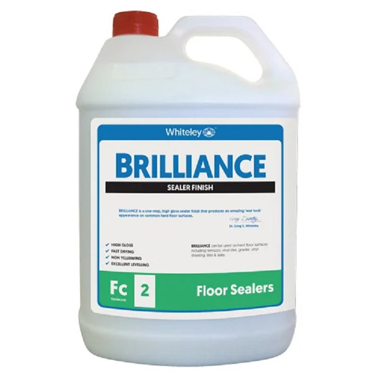 Whiteley BRILLIANCE Sealer Protect and Revive Vinyl, Linoleum, and Terrazzo Floors