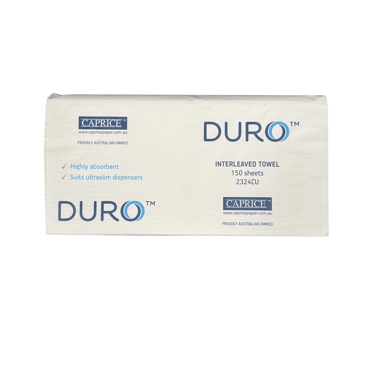 Caprice Duro Ultra Slim Paper Hand Towel Interleaved 2400crt