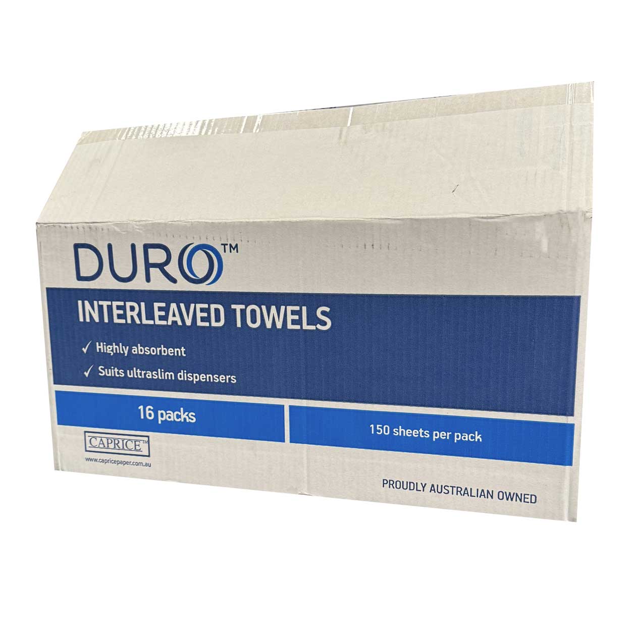 Caprice Duro Ultra Slim Paper Hand Towel Interleaved 2400crt