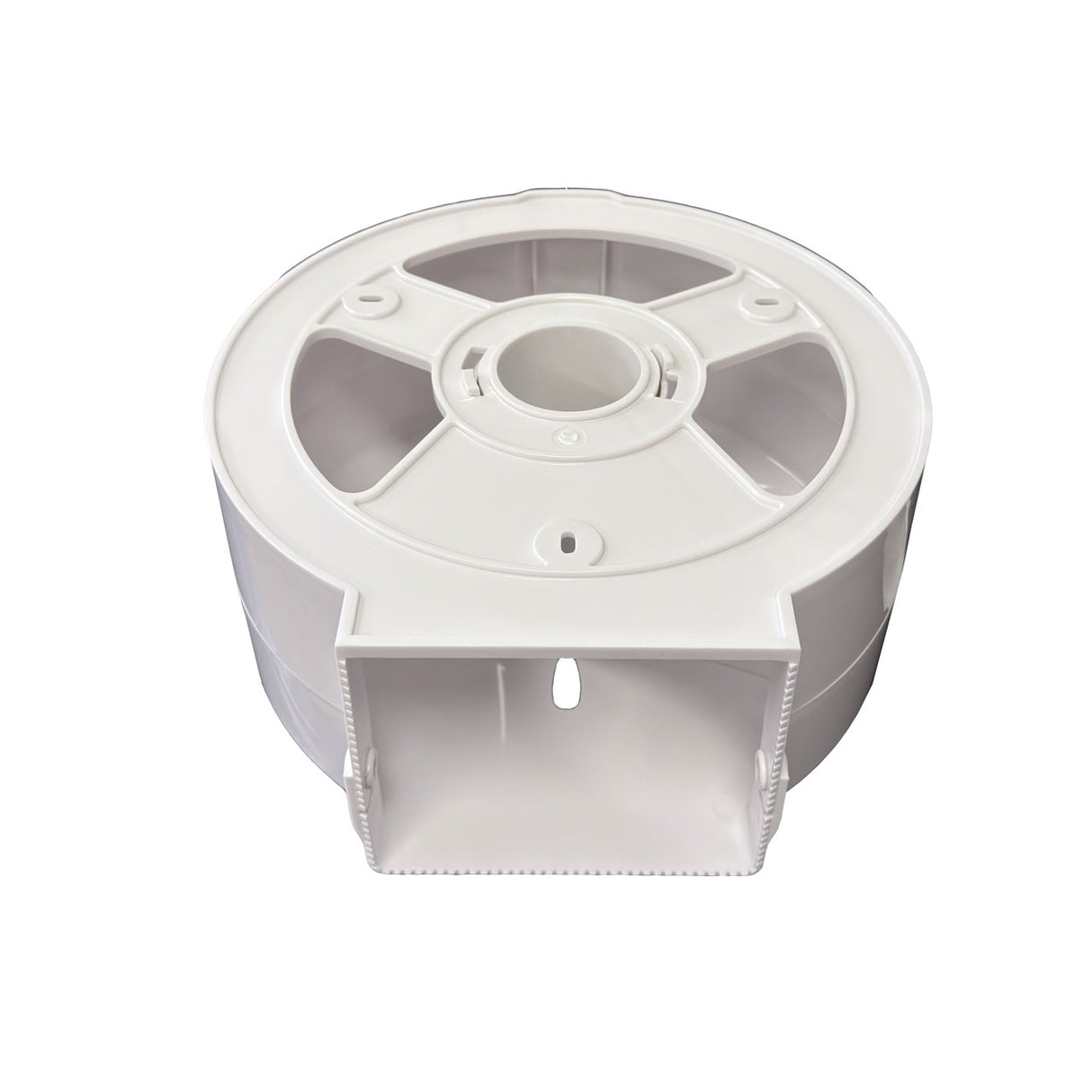 Caprice Jumbo Toilet Roll Dispenser, White ABS Plastic (DPJW)