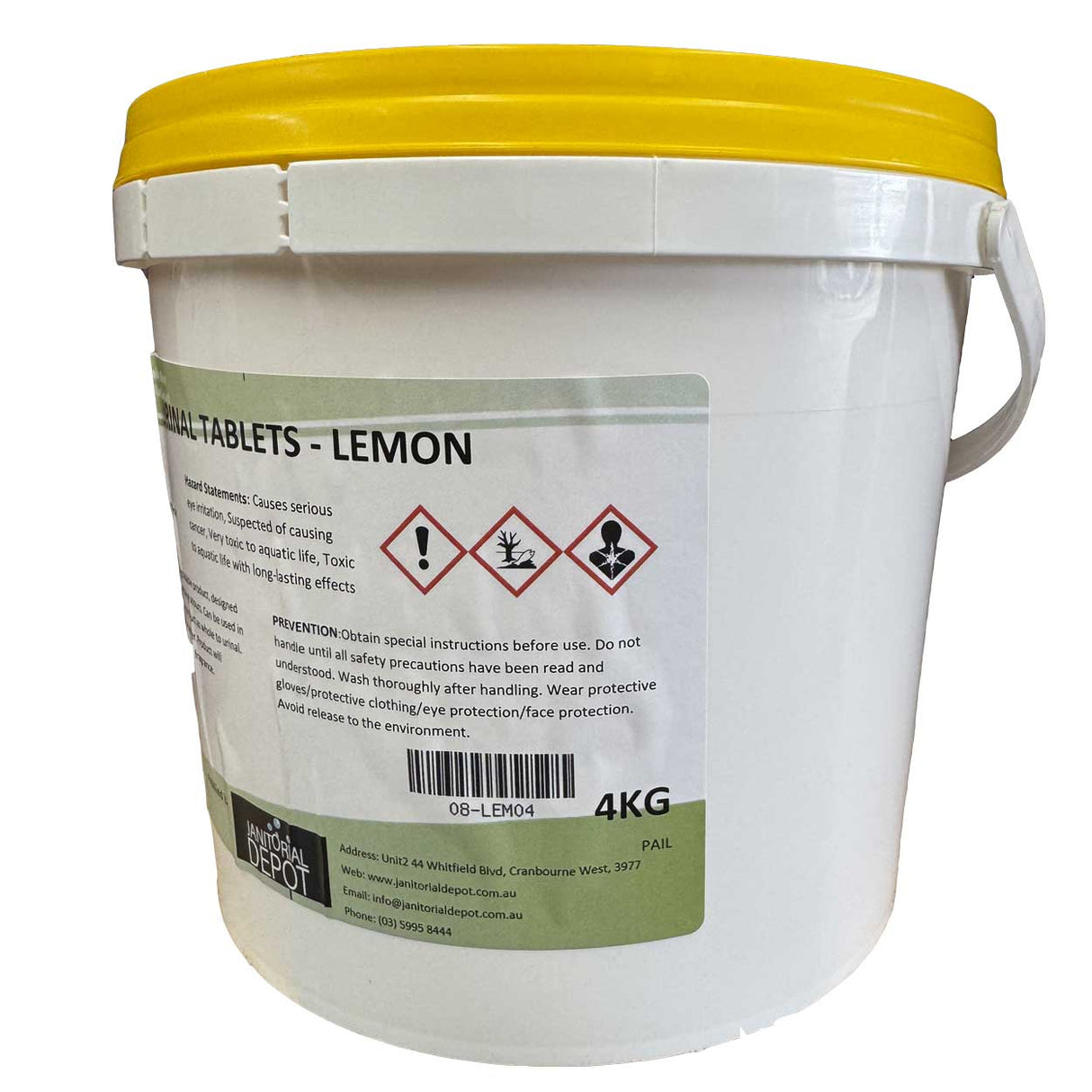Chemwell Lemon Urinal Tablets Blocks 4Kg Bucket