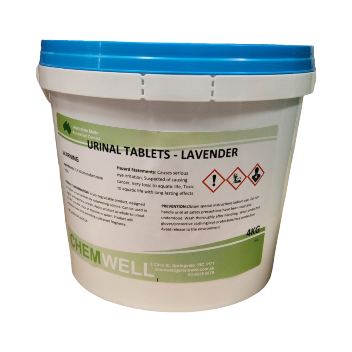 Chemwell Lavender Urinal Tablets Blocks 4Kg Bucket