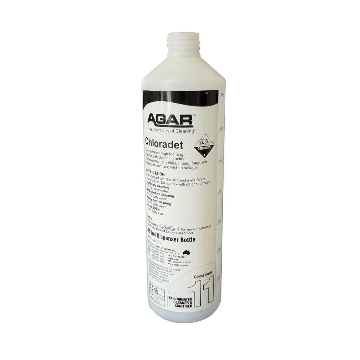 Agar Chloradet Printed Empty Squirt Bottle 750mL