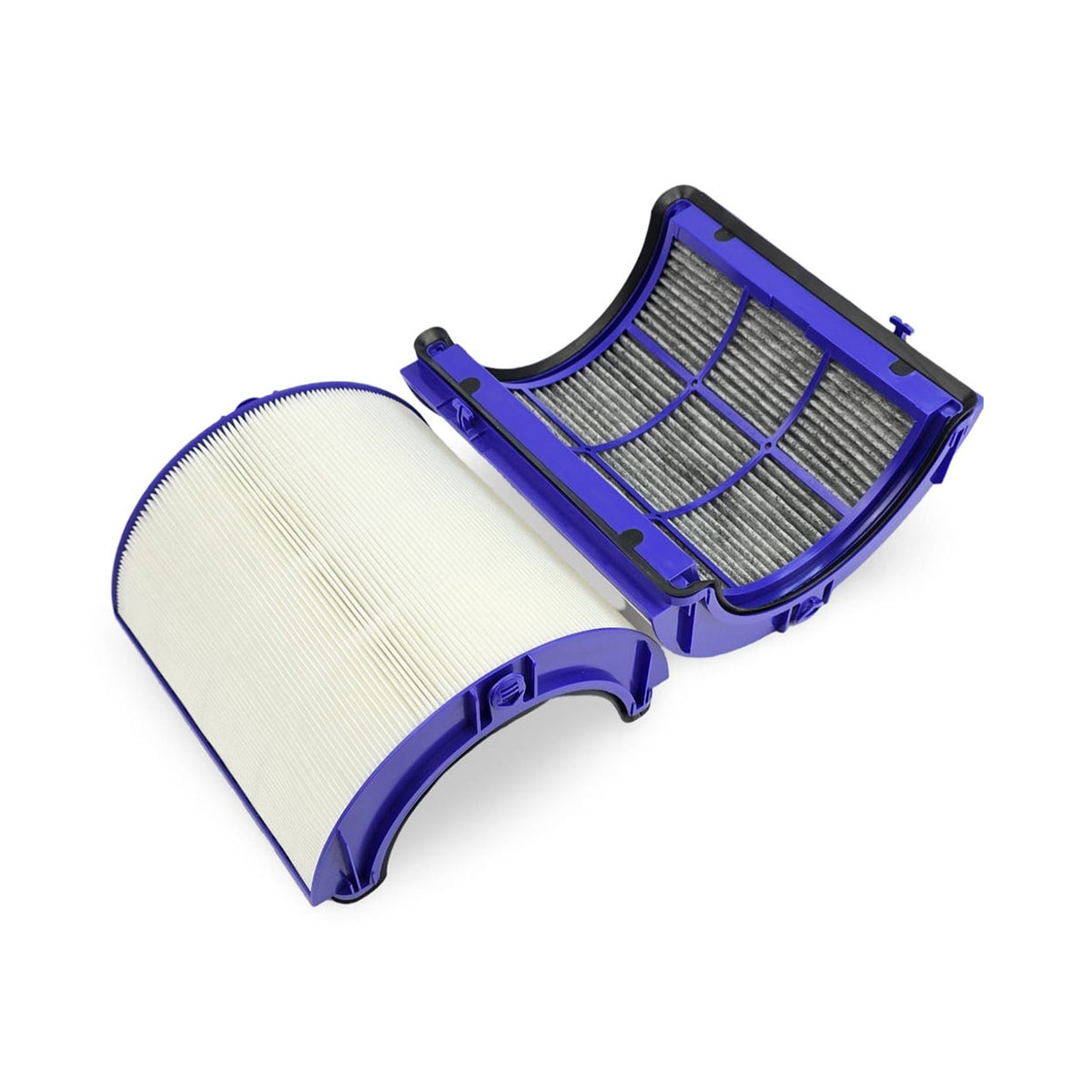 Inner view of the activated carbon layer designed to reduce household odours and smoke in Dyson compatible fans.