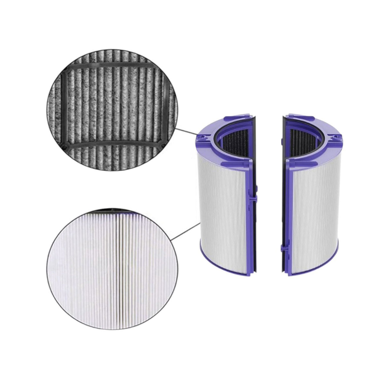 High-performance replacement filter for Dyson Pure Cool and Purifier Hot+Cool series, including models TP06 and HP07.