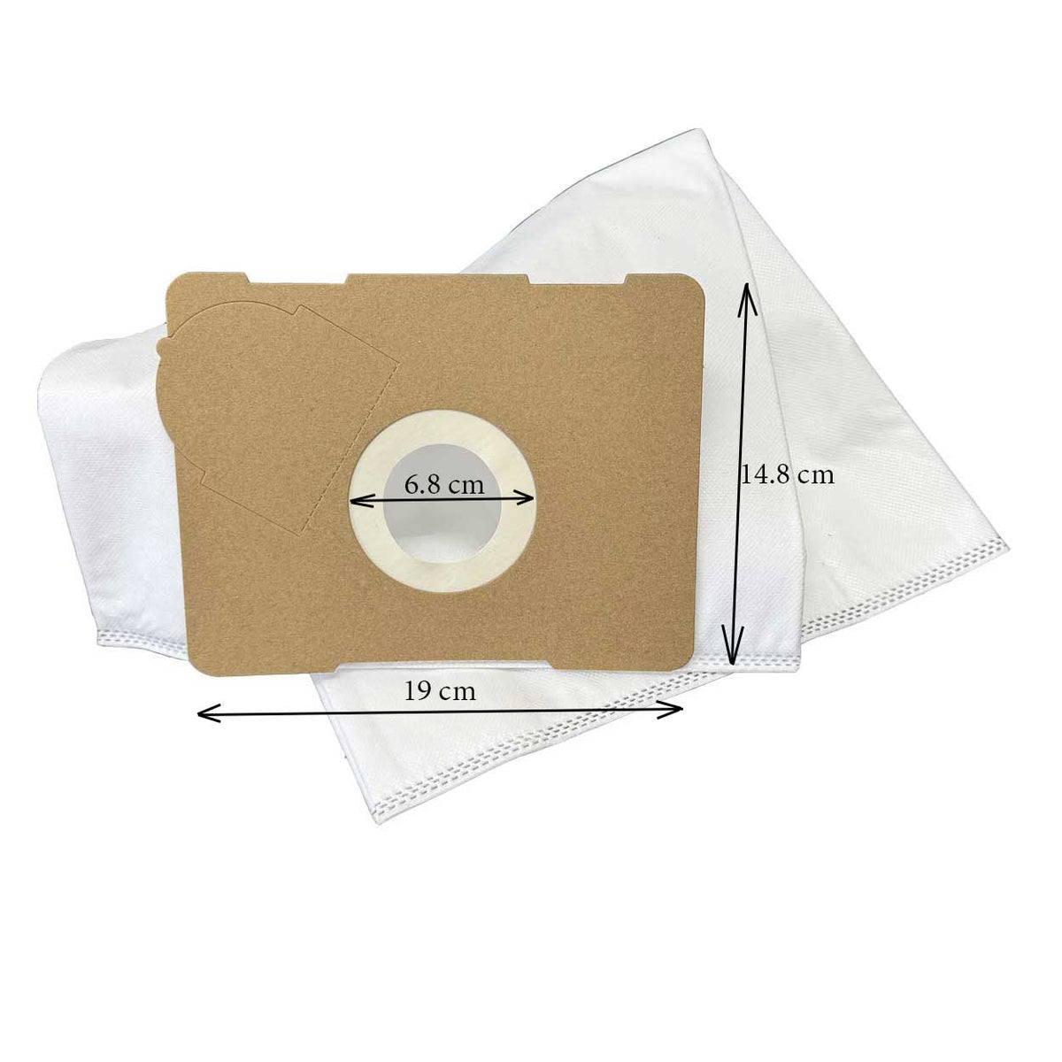 Festool CT 17 E replacement bag collar measuring 190 x 148 mm with 68 mm circular fitting