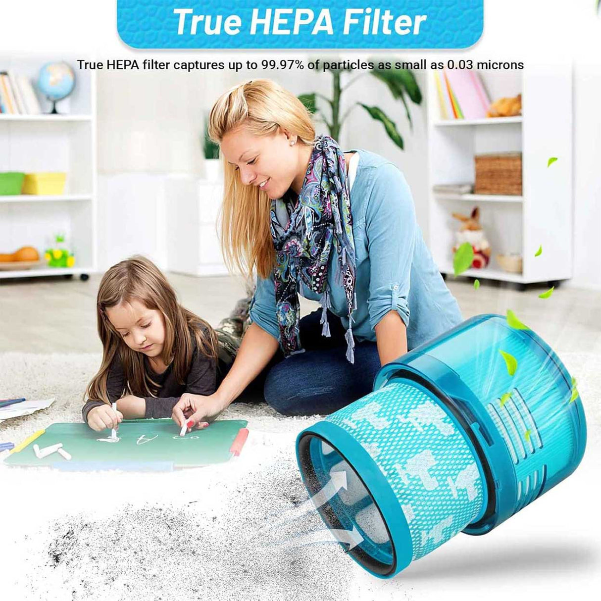 HEPA Filter 2-Pack for Dyson Gen5 Detect & Outsize (Replaces 972352-01)