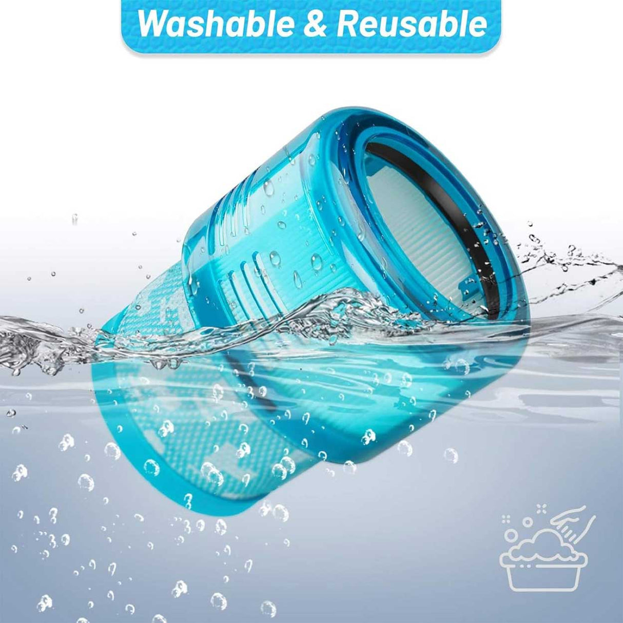 Dyson Gen5 Detect Absolute purple HEPA filter replacement set