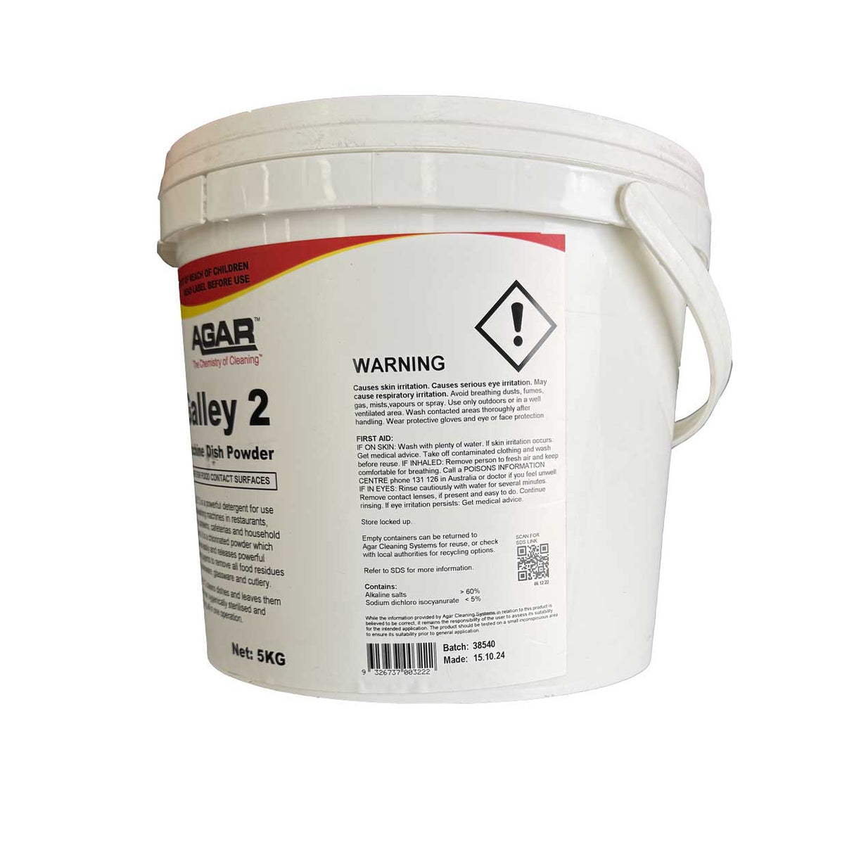 Galley 2 Commercial Dishwashing Powder 5kg