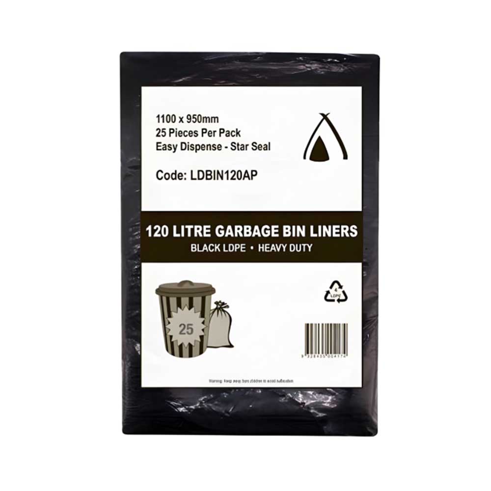 Garbage Bin Liner Heavy 120Lt - Strong & Reliable
