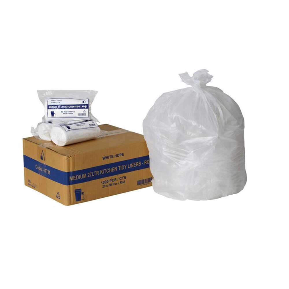 Garbage Tidy Bin Liners Medium 27 Ltr 1000 box