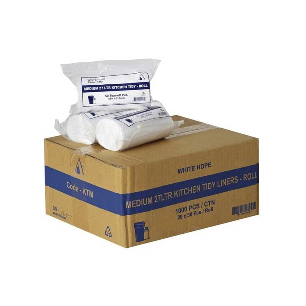 Garbage Tidy Bin Liners Medium 27 Ltr 1000 box