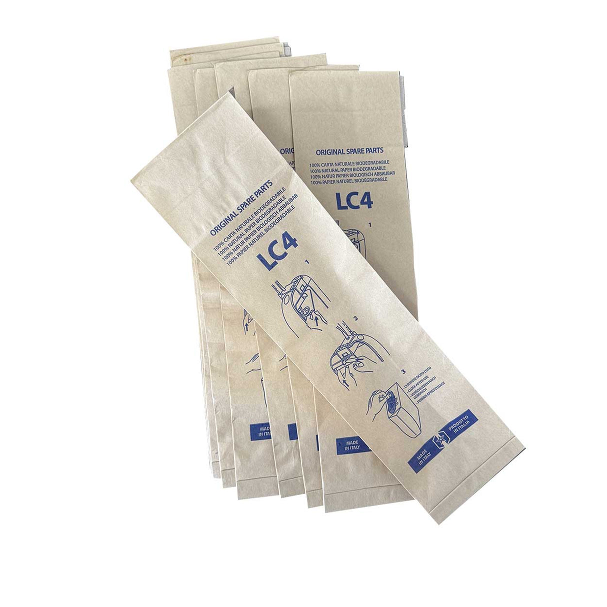 Genuine Dust Bags LC4 for Comac CM12, CM15, CM18 (10 Pack)