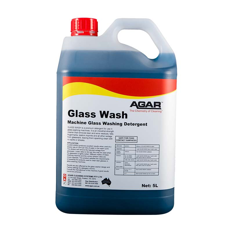 Agar Glass Wash for Commercial Dishwashers 5L