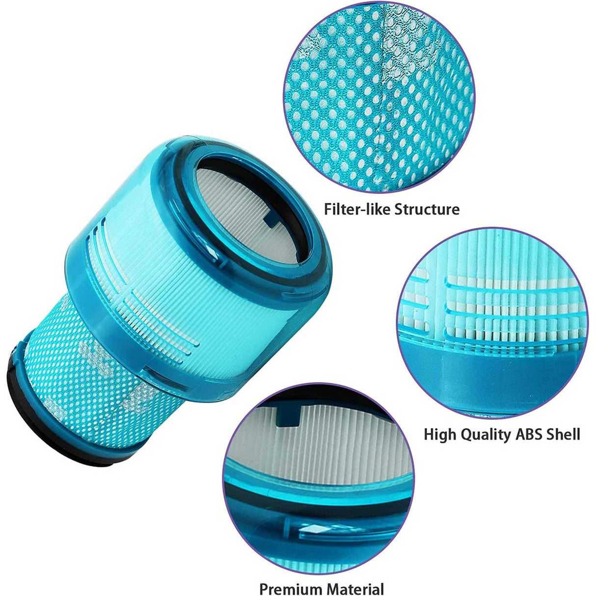 HEPA Filter For DYSON V15 Detect Stick Vacuum Cleaners (2 Pack)