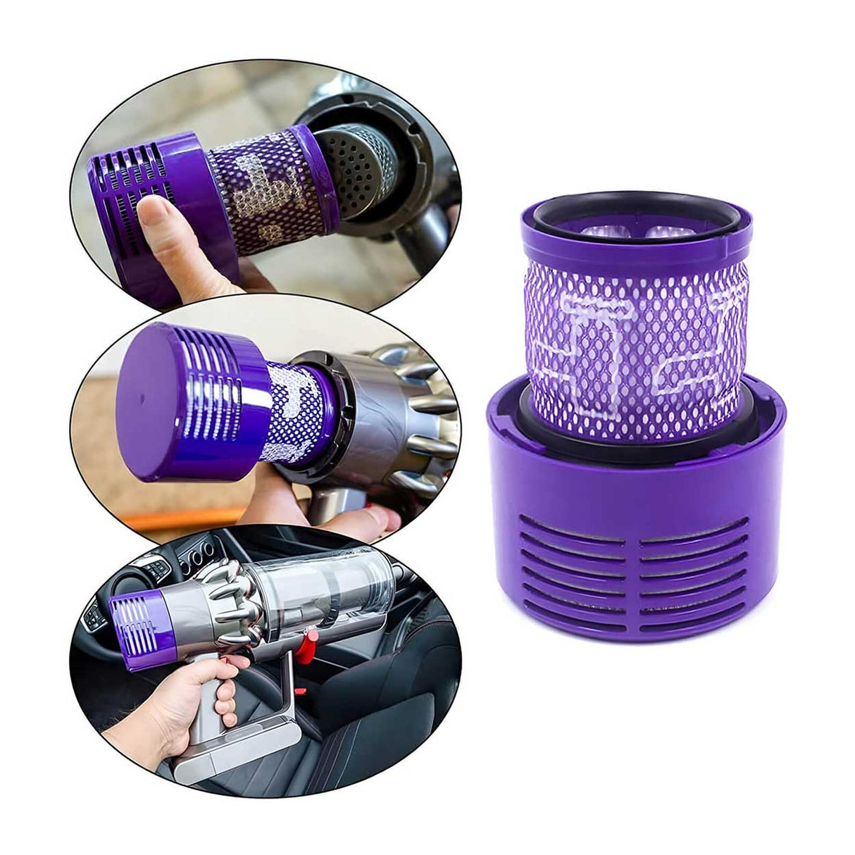 HEPA Filters for Dyson V10 Vacuum Cleaners pack of 4