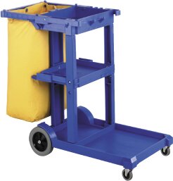Janitor Trolley Cart for Commercial Cleaning with Vinyl Bag