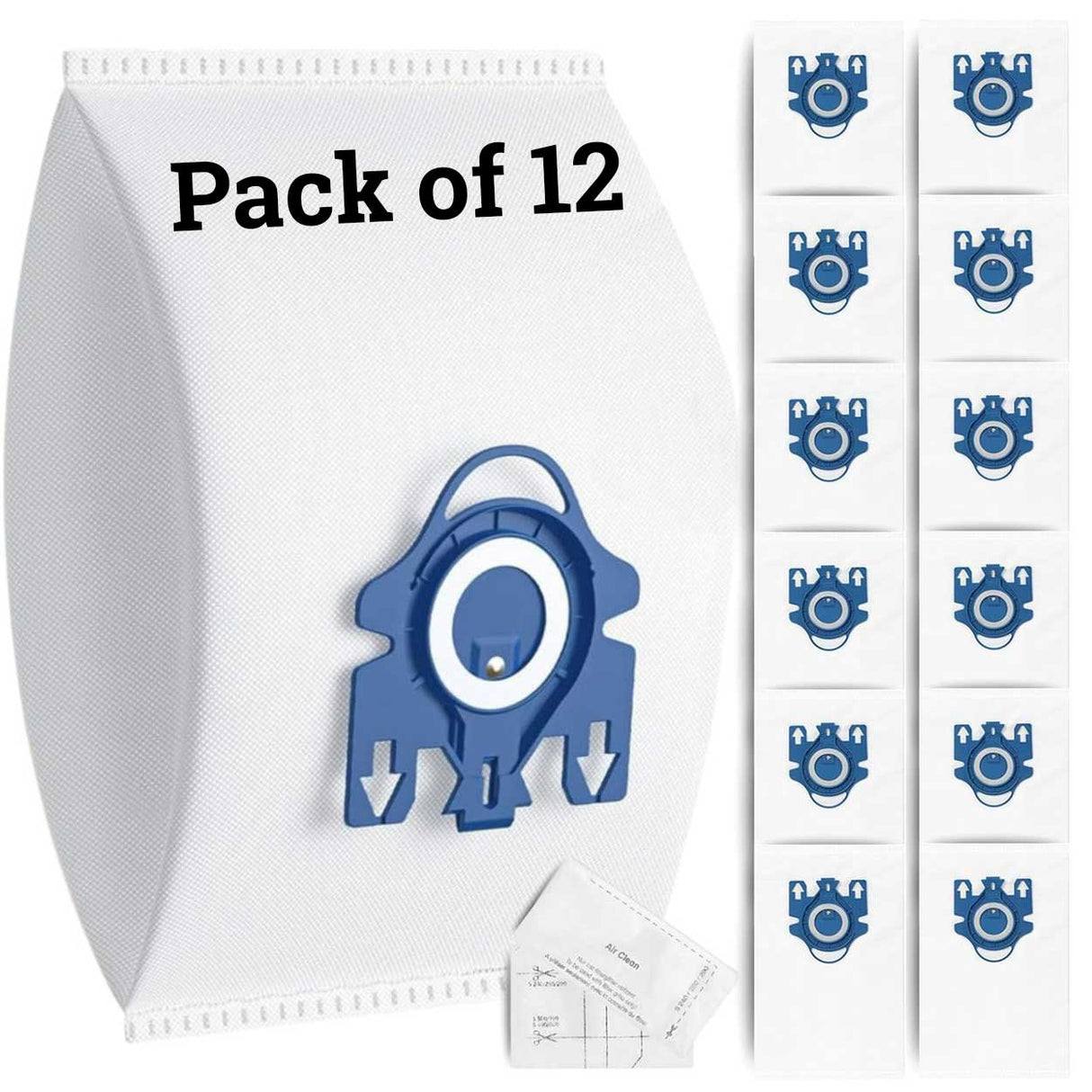 Miele Vacuum Cleaner Bags 3D GN Type and Filters (12 pack)