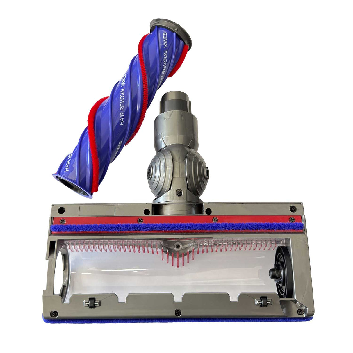 Powerhead for Dyson V7 V8 V10 V11 V15 Vacuum Cleaner Floor Brush Head with Green Lights for Carpets and Hard Floors