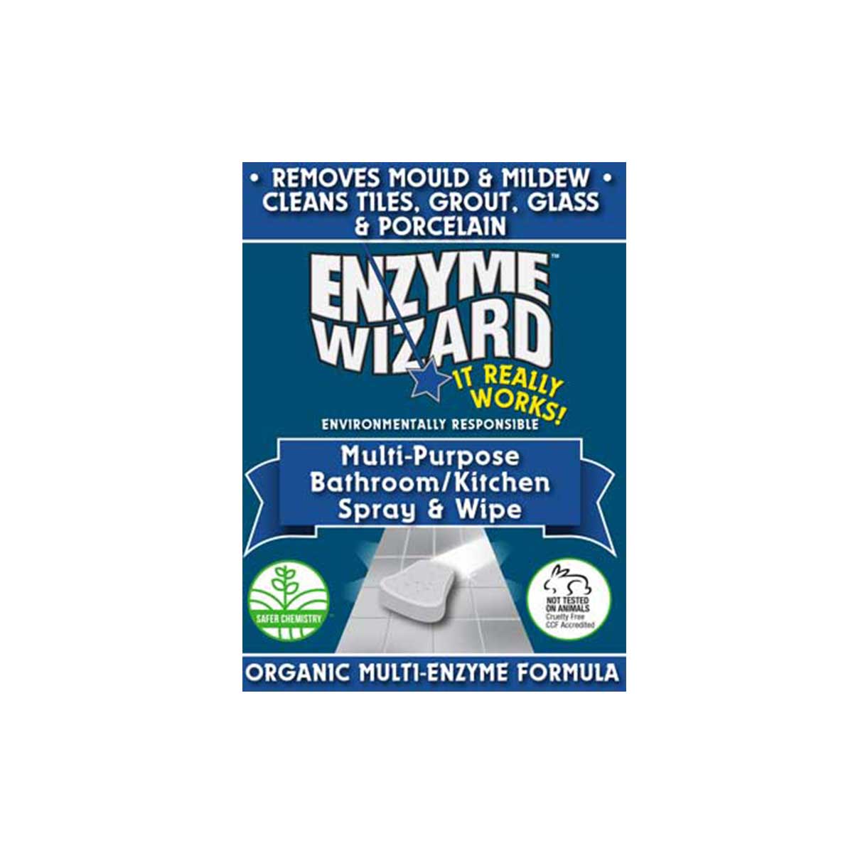 Multi Purpose Bathroom & Kitchen Spray Enzyme Wizard 750ml