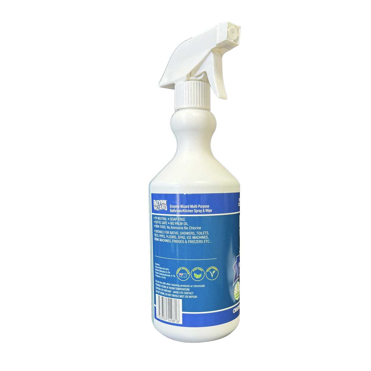 Multi Purpose Bathroom & Kitchen Spray Enzyme Wizard 750ml