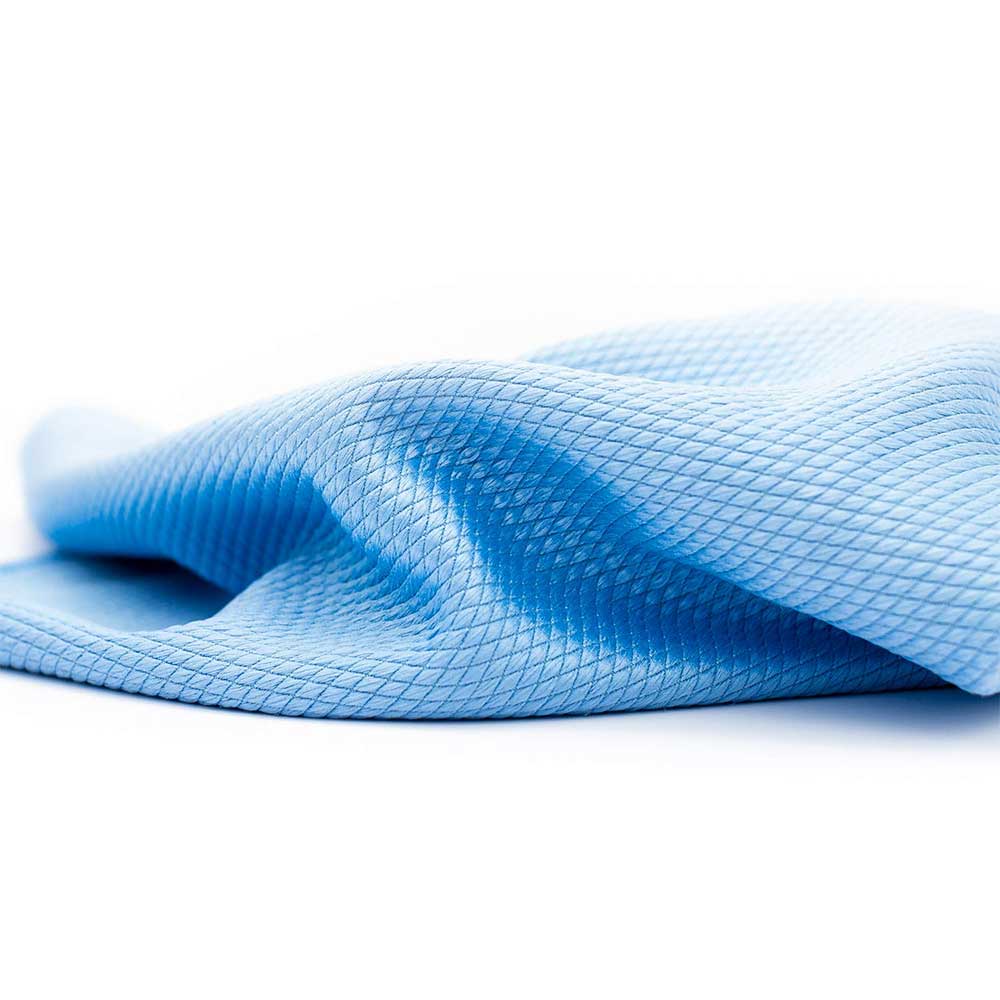 Diamond Weave Microfibre Glass Cloth 40 x 40cm Streak Free Lint Free Cleaning