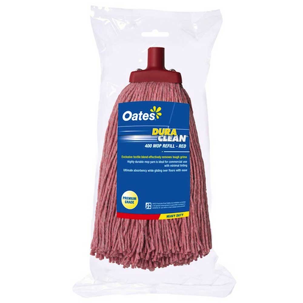 Oates Duraclean Mop Head 400gm Heavy Duty Commercial Cleaning