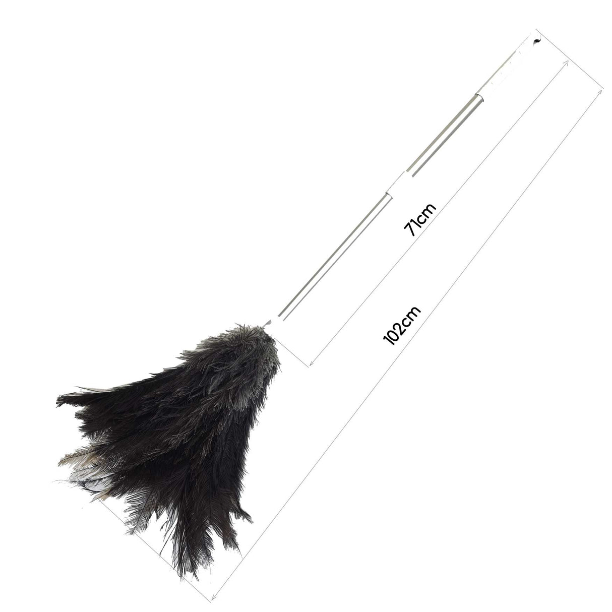 Ostrich Feather Duster Large with Extendable Handle (85cm)