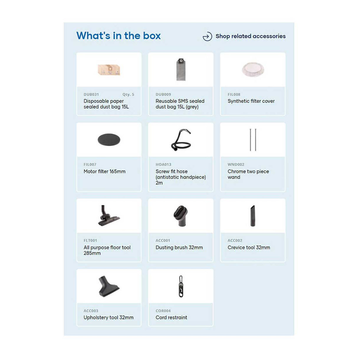 Pacvac Glide 300 Commercial Vacuum Cleaner