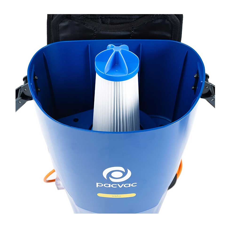 Pacvac Velo Lightweight Backpack Vacuum Cleaner with Ecoharness