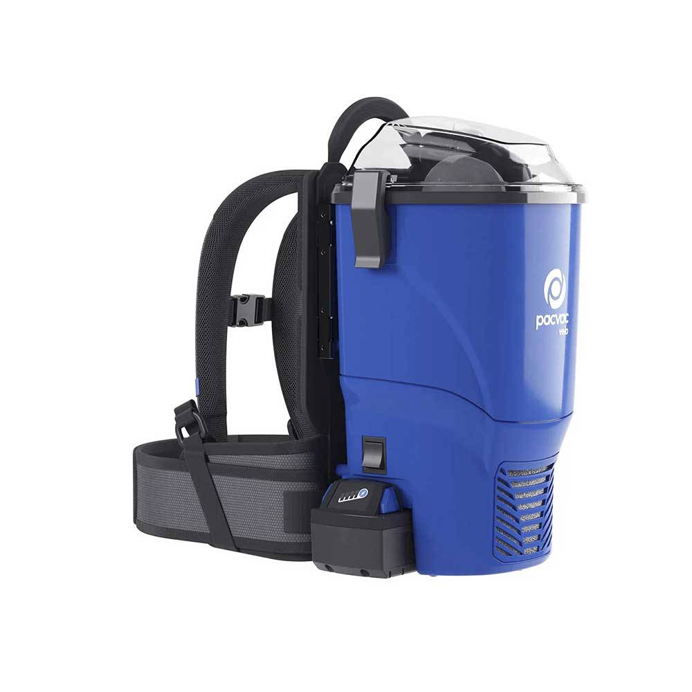 Pacvac Velo Lightweight Backpack Vacuum Cleaner with Ecoharness