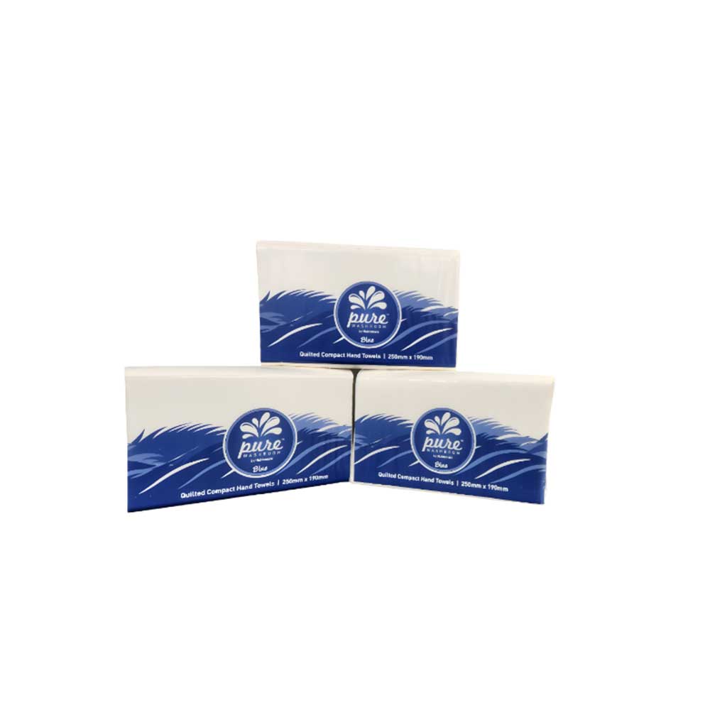 Premium Quilted Compact Hand Towels Ultra Soft and Absorbent Washroom Luxury 2400sh