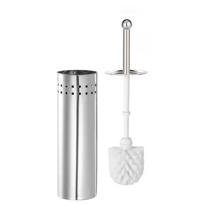 Red Back Toilet Brush Set Stainless Steel