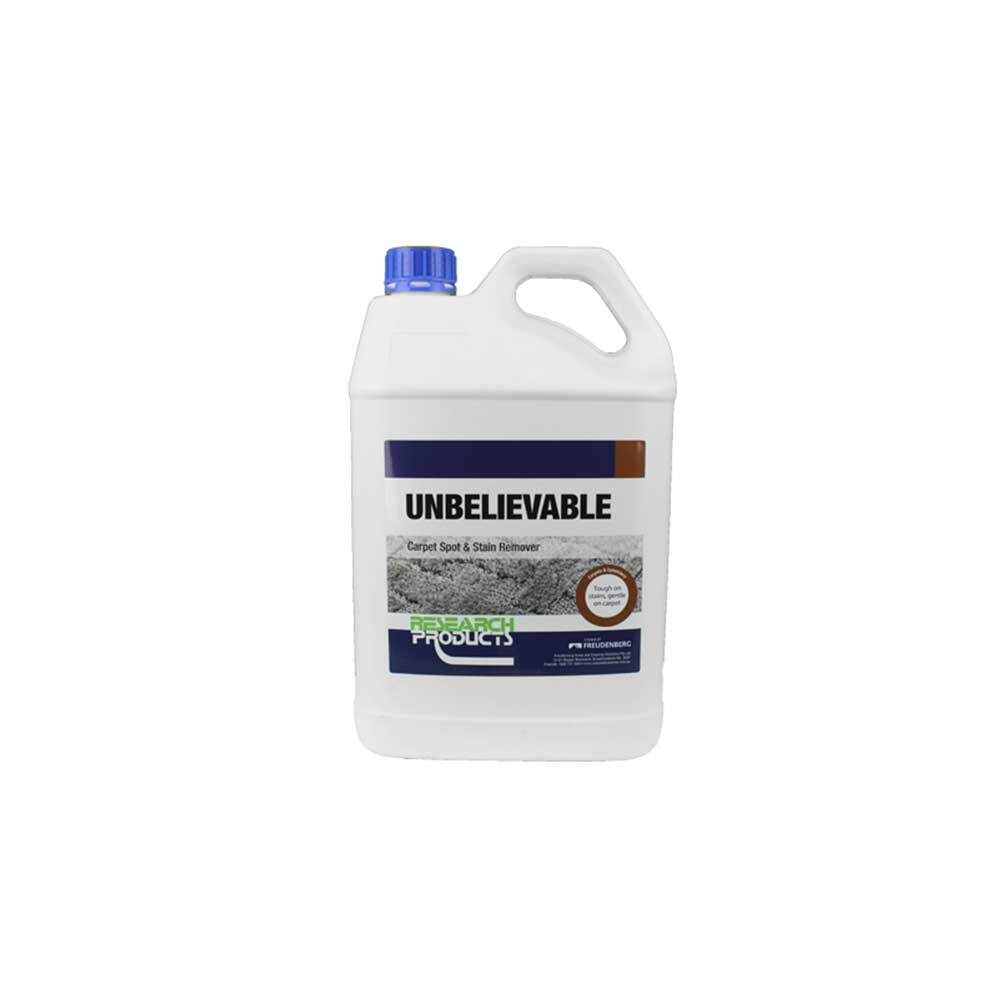 Research Products: Unbelievable Carpet Stain Cleaner 5L