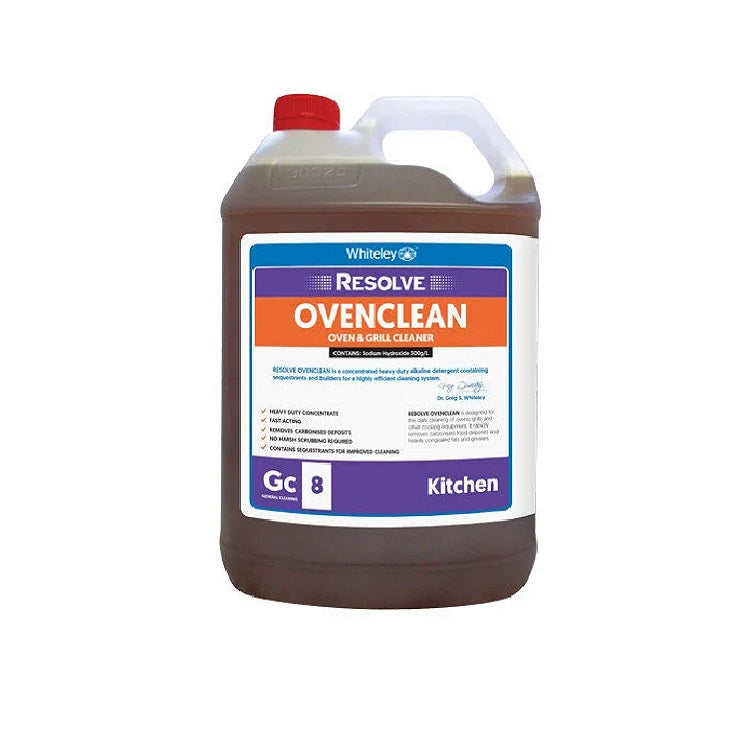 Whiteley Resolve Oven Clean – Heavy Duty Degreaser for Ovens and Grills 5Lt