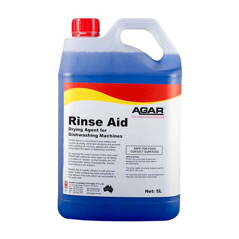 Rinse aid for glasswashers and dishwashers.