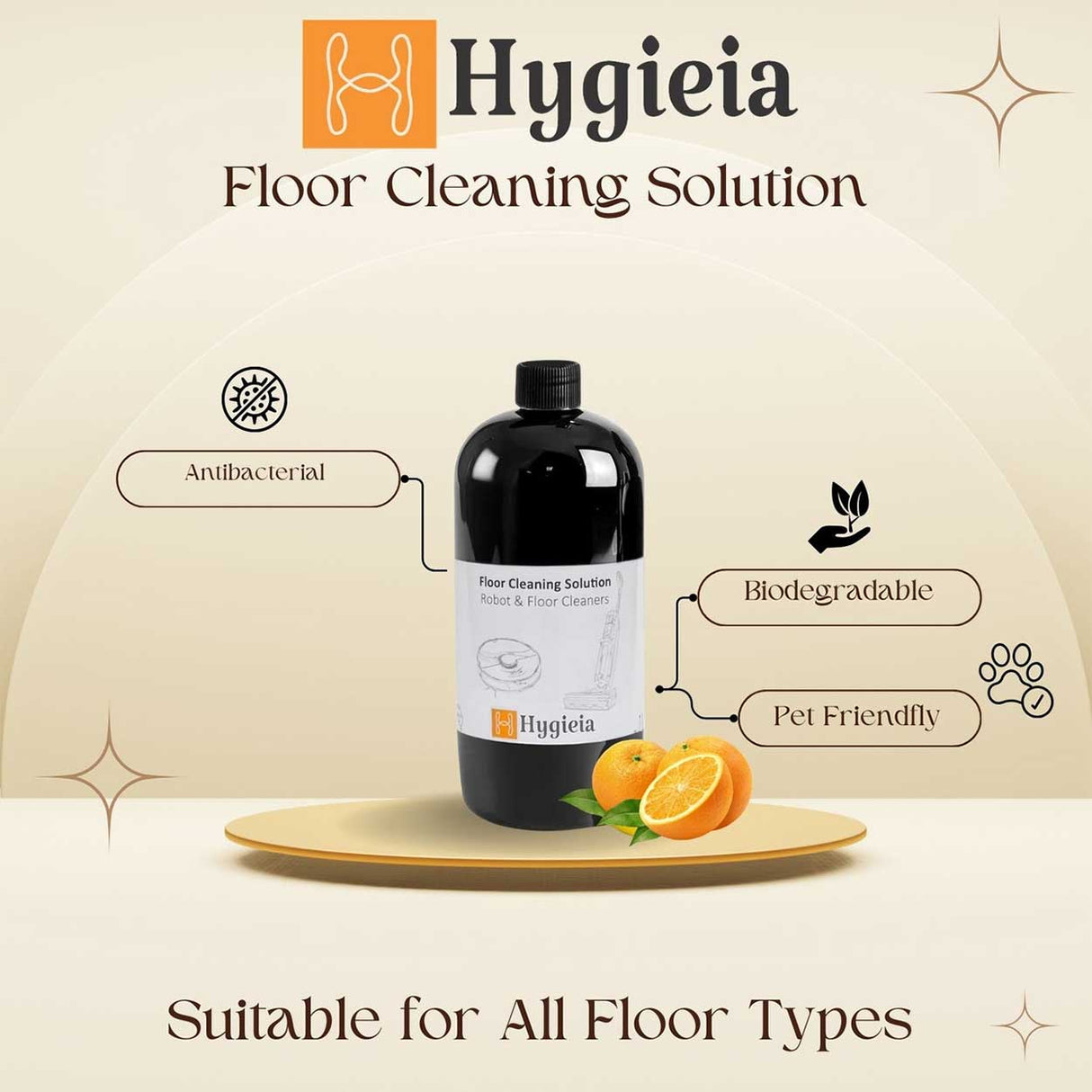 Robot and Floor Cleaners Multi Floor Cleaning 1L Solution Concentrate